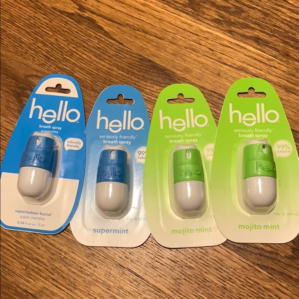 NWOT Hello Breath Spray Supermint & Mojito Mint